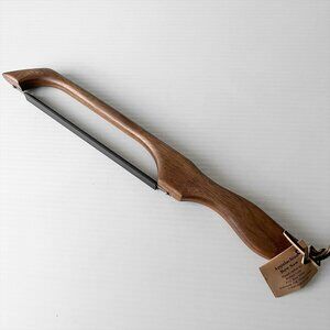 New Appalachian Bow Saw Walnut Wood Carbon Steel Blade Bread Knife Handcrafted
